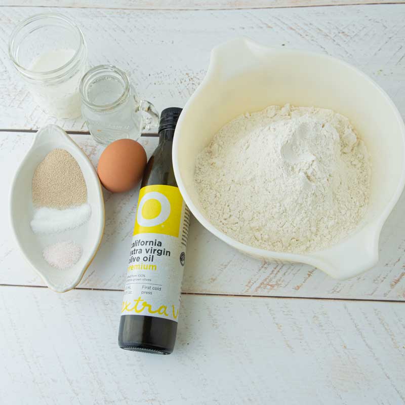 ingredients for making sheet pan bread