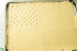 cut top of flag pie