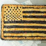 American flag slab pie