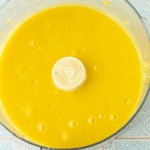 mango puree in food processor
