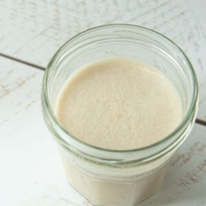 yeast water in cup