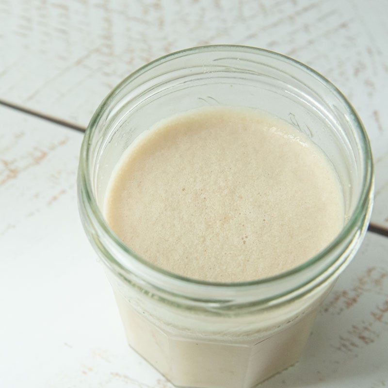 yeast water in cup
