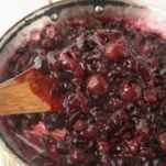 thickened cherry pie filling, wood spatula