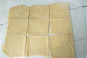 squares of puff pastry